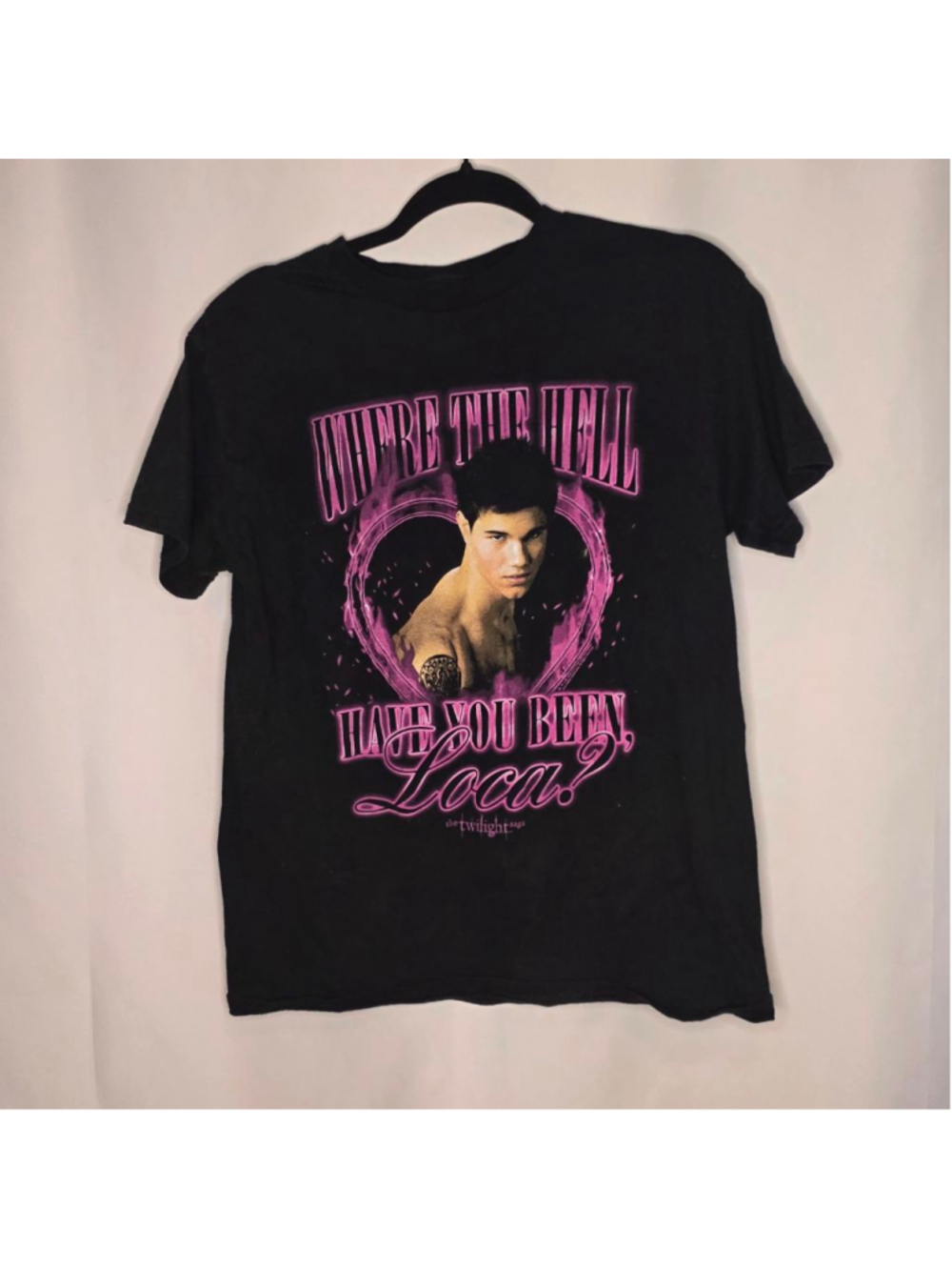 Men's American Classics Twilight Jacob Black Pink Short Sleeve Tee M